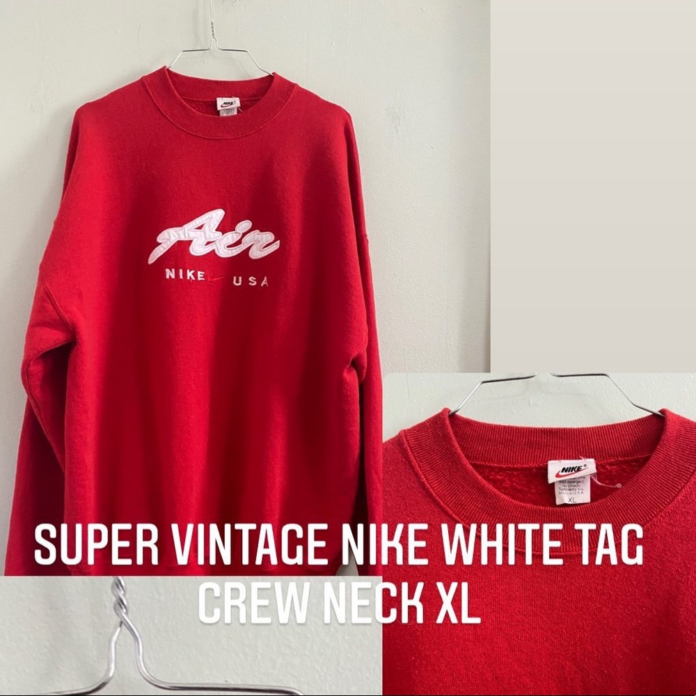 White tag Vintage Nike Crewneck